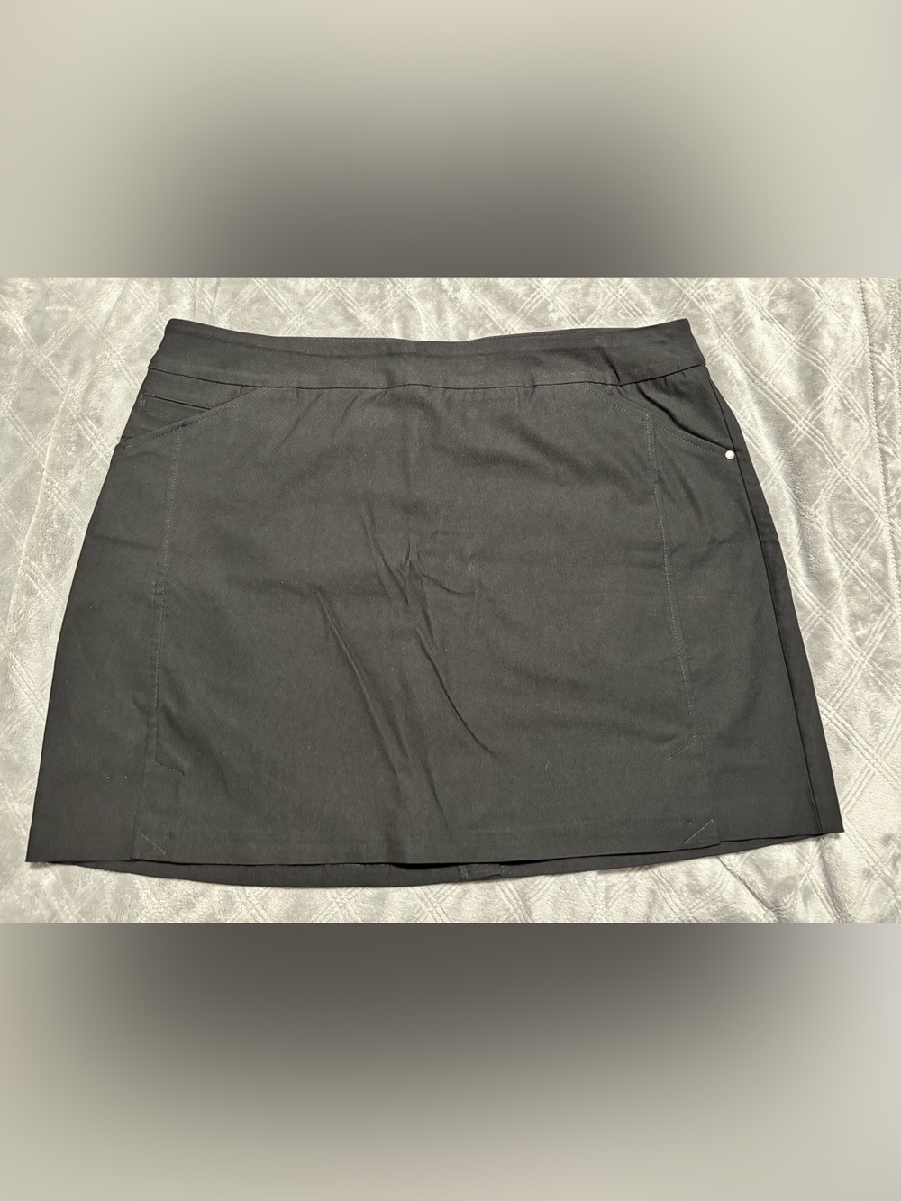 NWT 22W Tribal Black Stretch Mini Skort